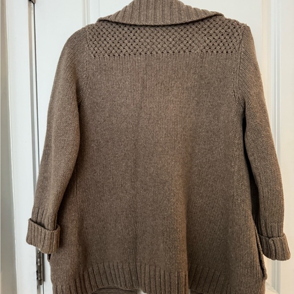Lands’ End Women's Brown Merino Wool Sweater - Picture 2 of 5